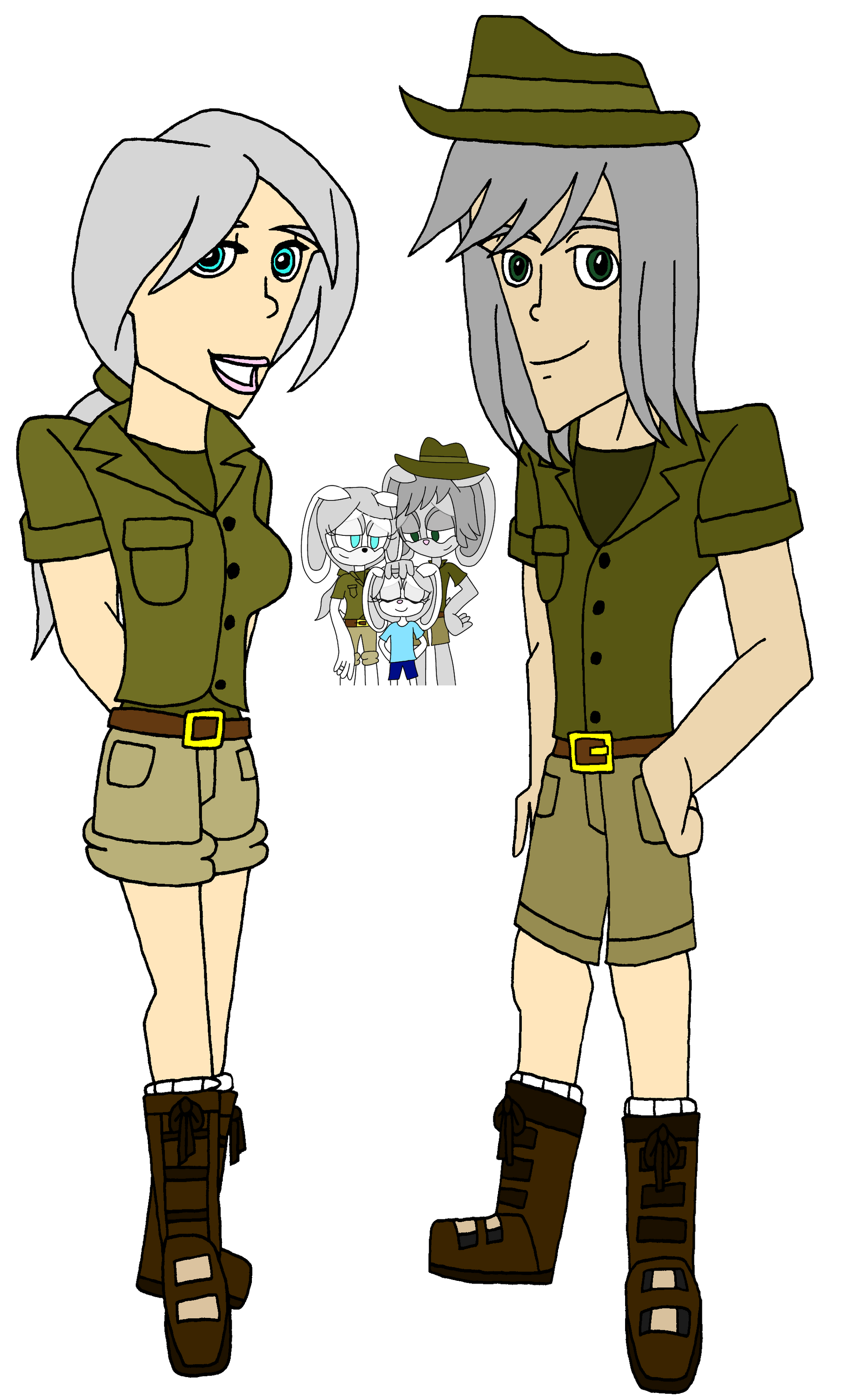 Everest and Lily Rabbit humanized by SUP-FAN on DeviantArt