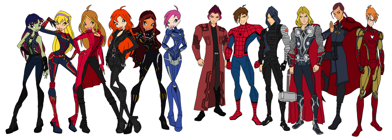 Winx Rangers 8 / 12 The Winx and Specialists as Avengers by SUP-FAN on DeviantArt