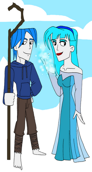 1 / 12 C RQ: Jack Frost and Elsa cosplay