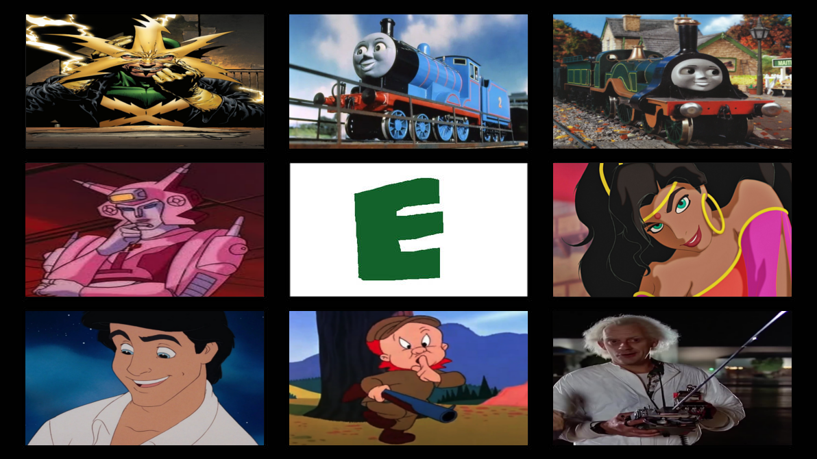 My Favorite letter E characters by SUP-FAN on DeviantArt