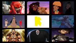 My Favorite letter K characters