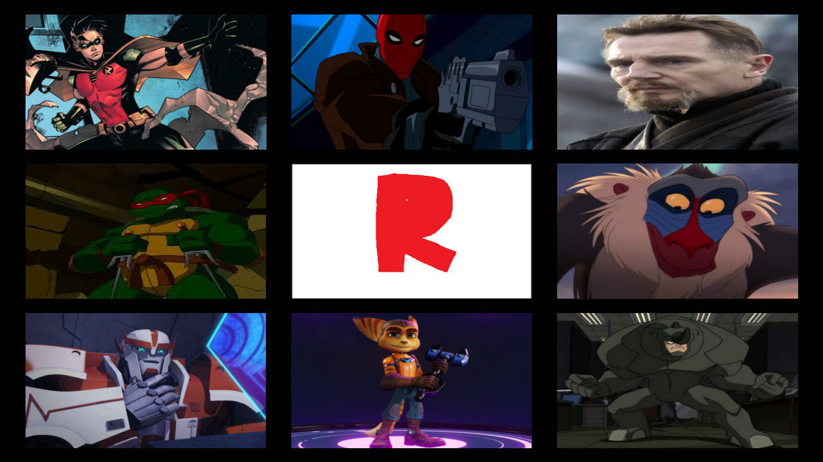 My Favorite letter R haracters by SUP-FAN on DeviantArt