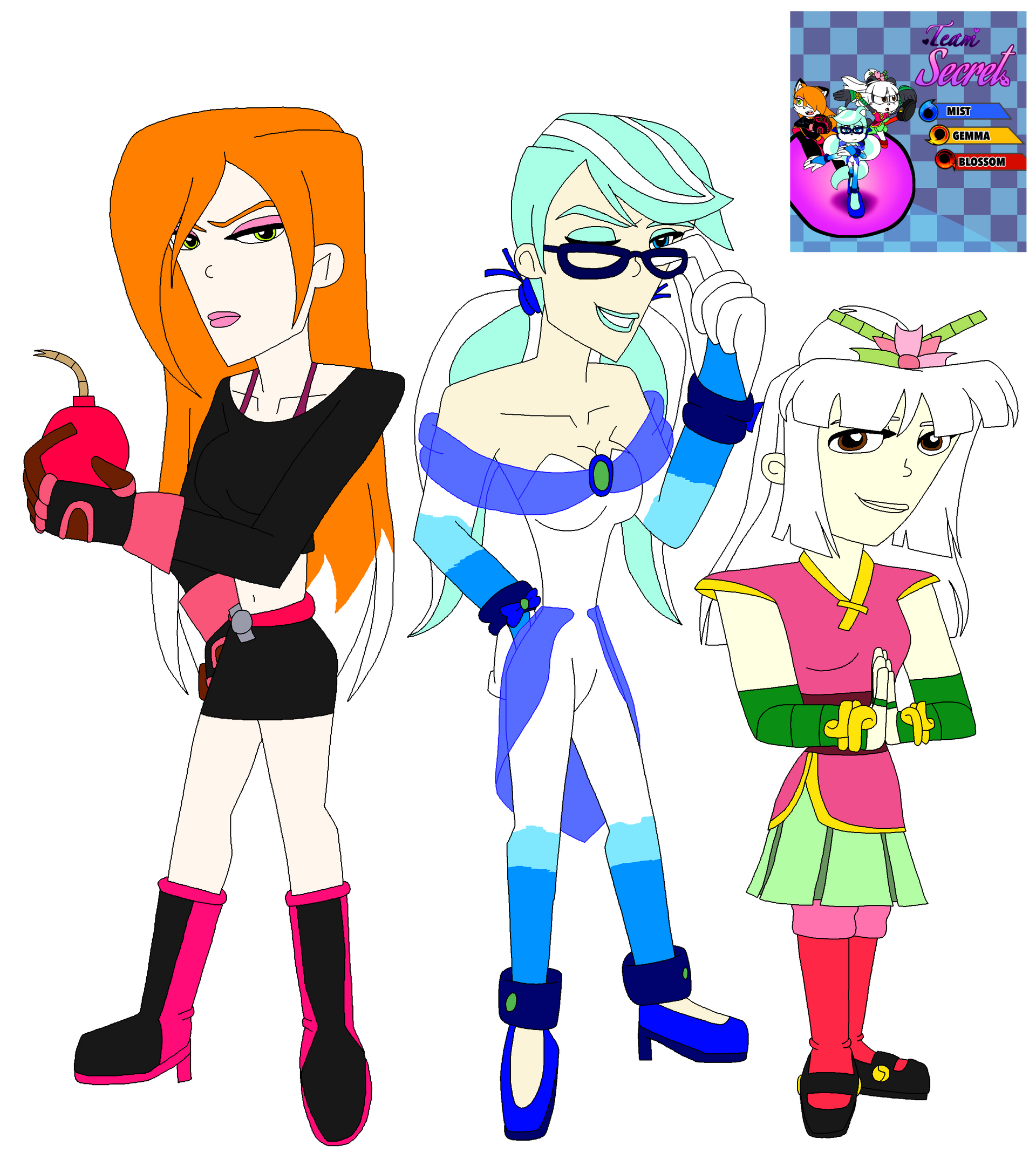 Humanized Fan Request Human Sonic: Team Secret humanized by SUP-FAN on DeviantArt