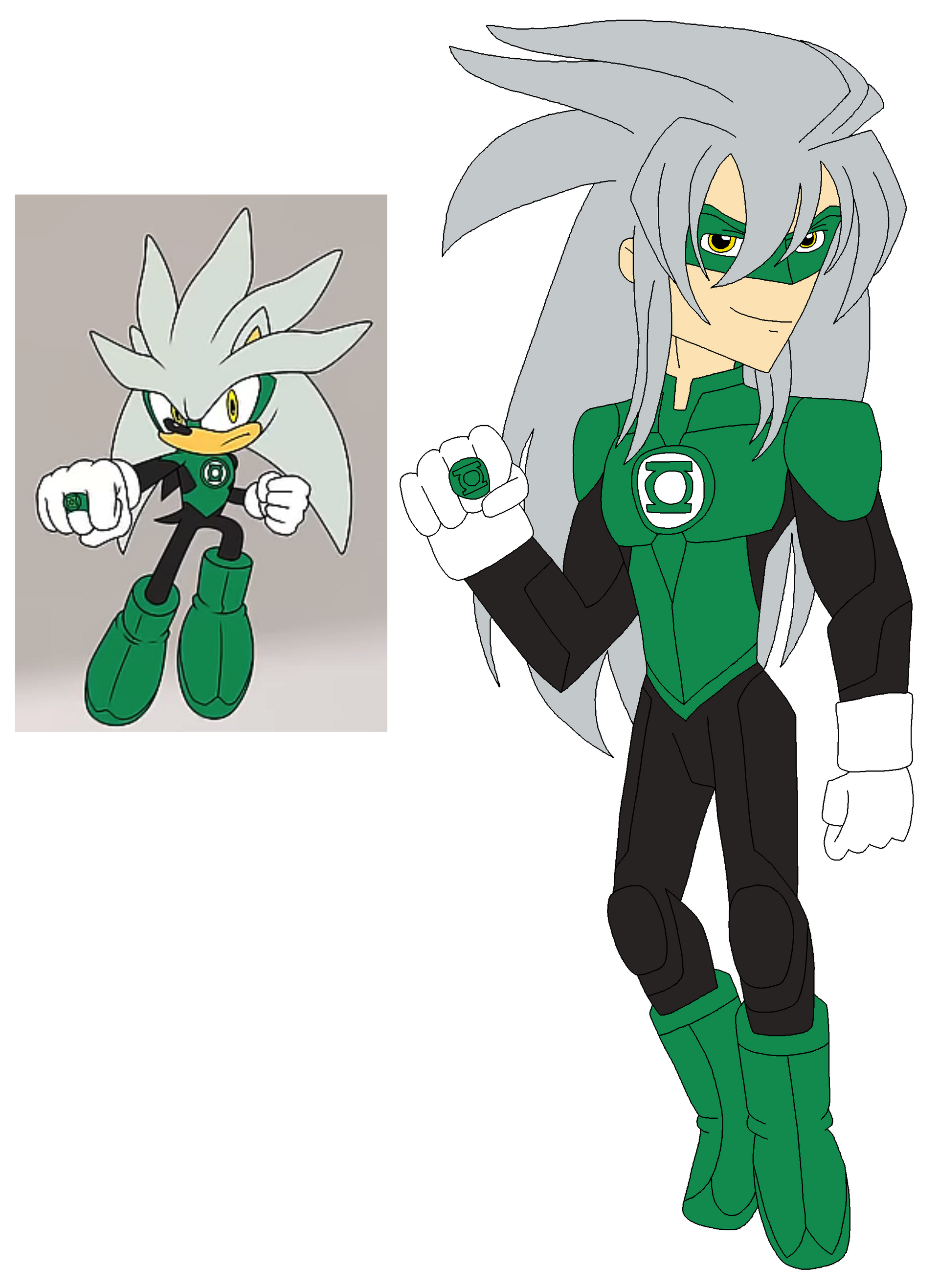 Human Silver Human Silver as Green Lantern by SUP-FAN on DeviantArt