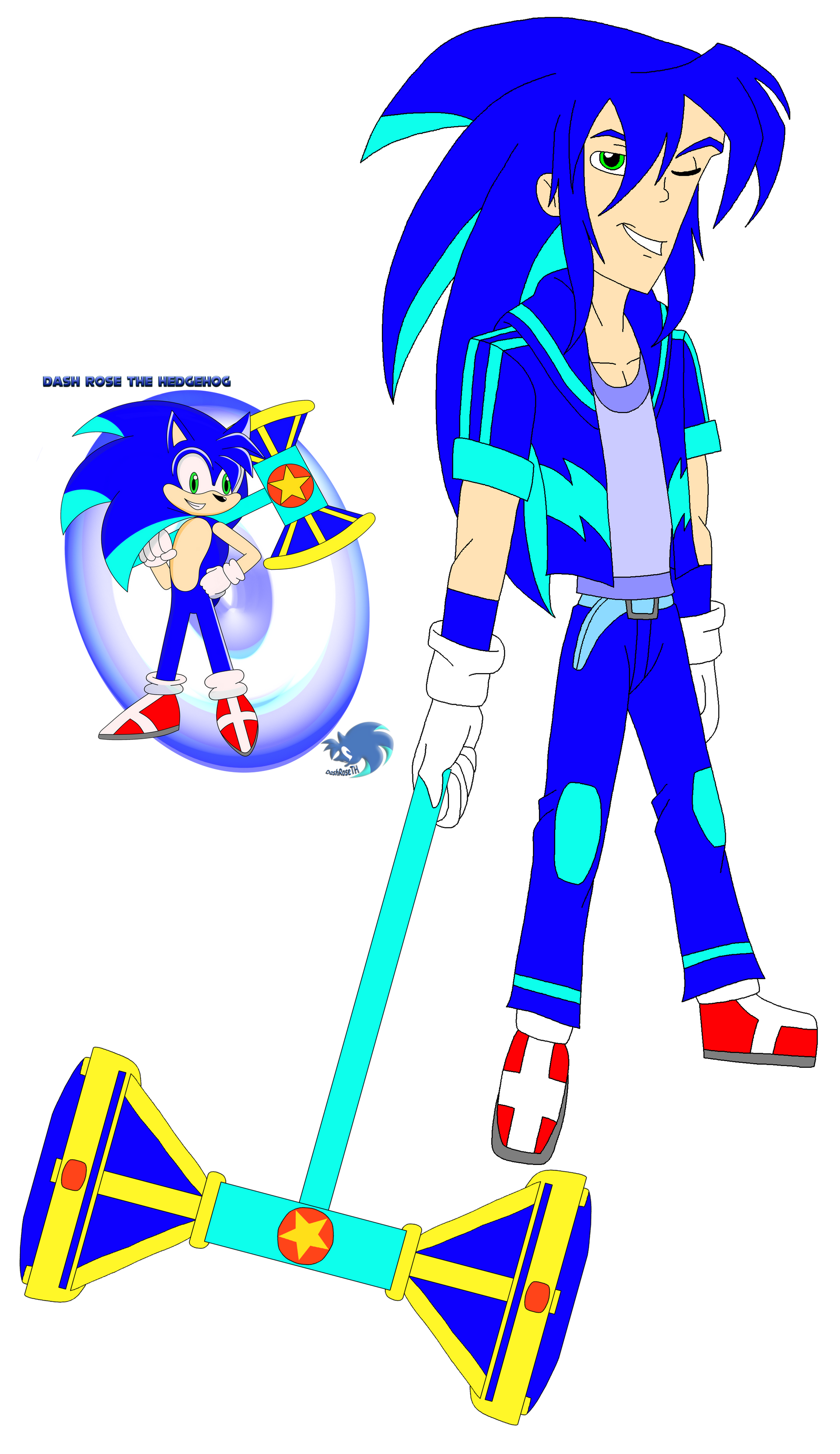 Humanized Fan BD GIFT: Dash the Hedgehog humanized by SUP-FAN on DeviantArt