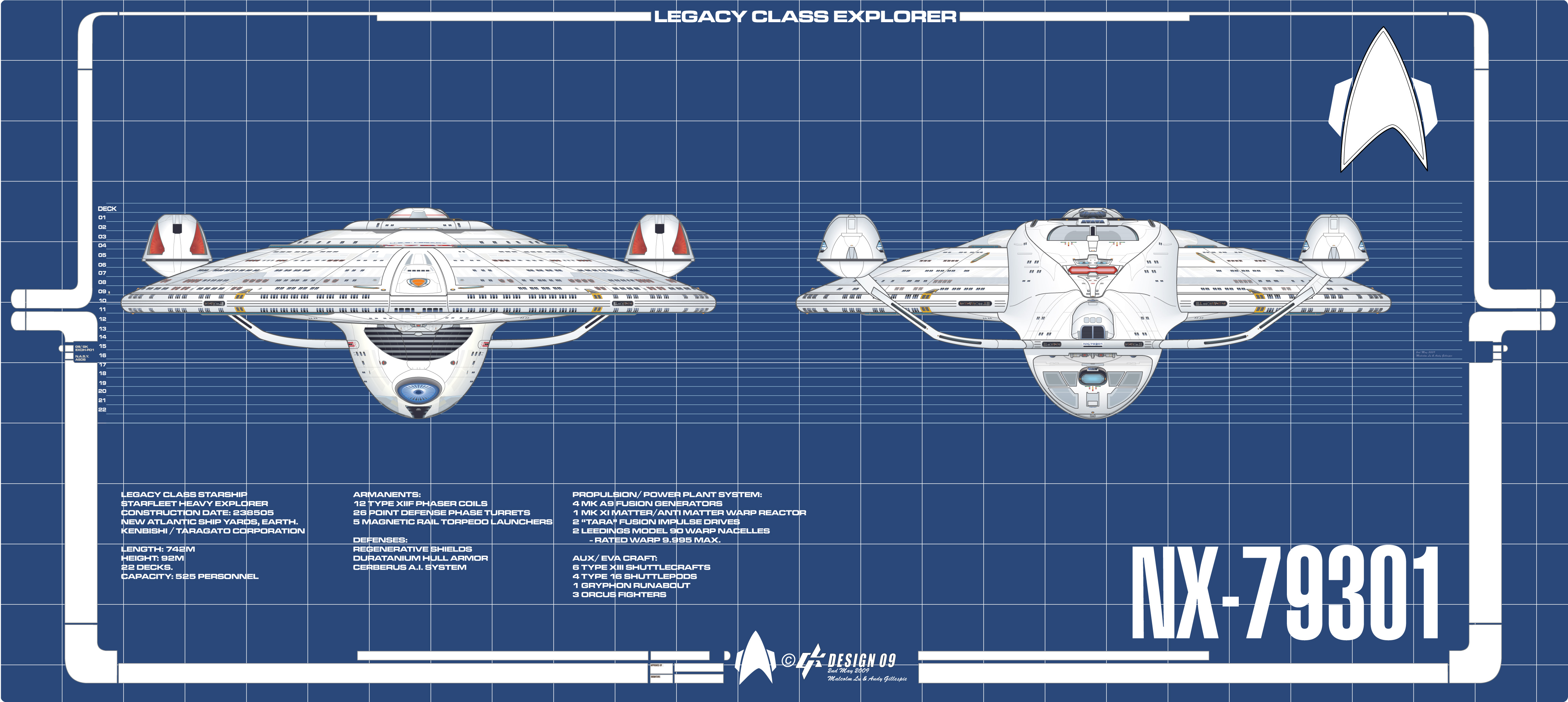 Legacy Mk 2 Fore And Aft Plans