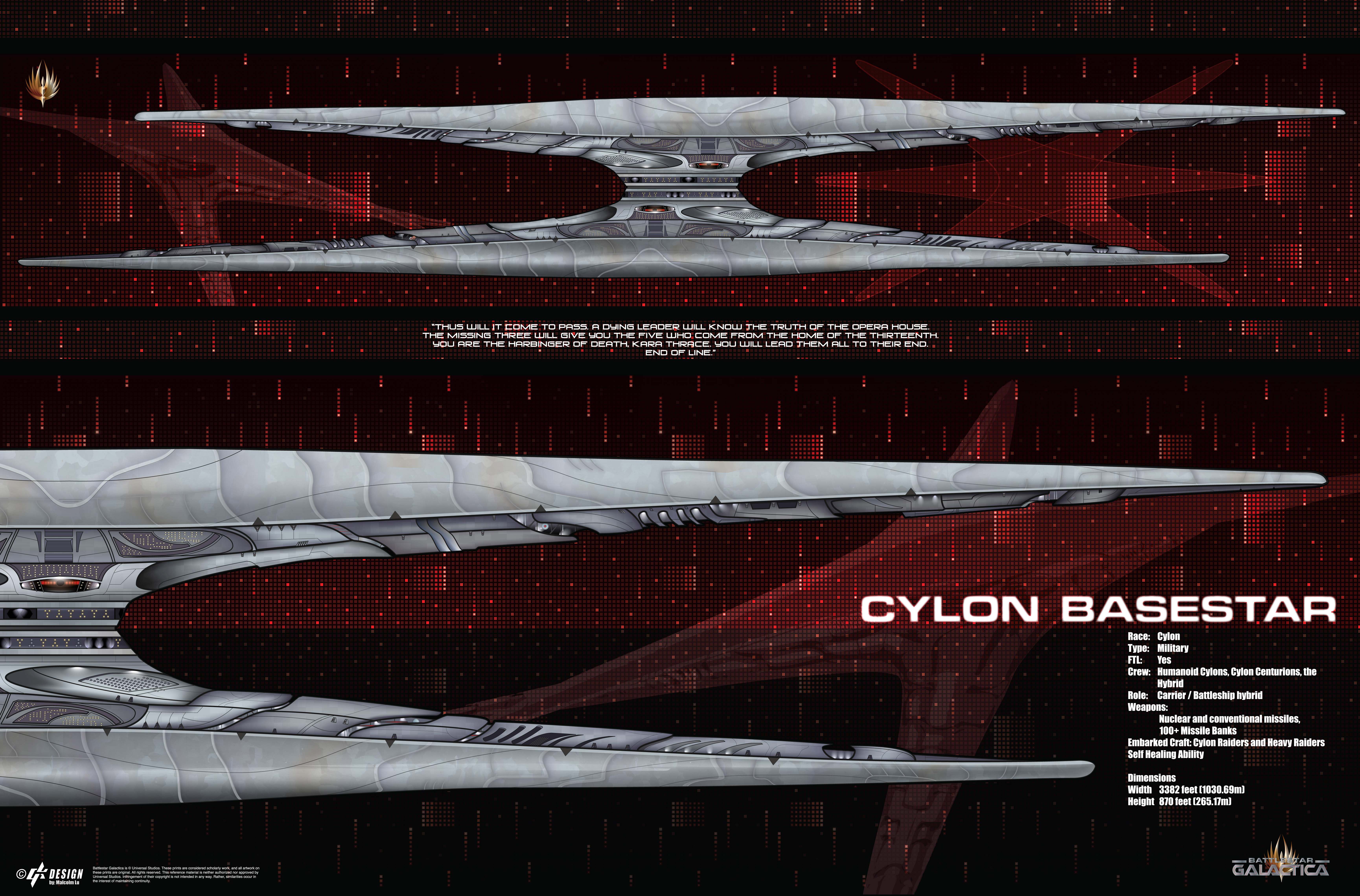 Cylon Baseship Poster