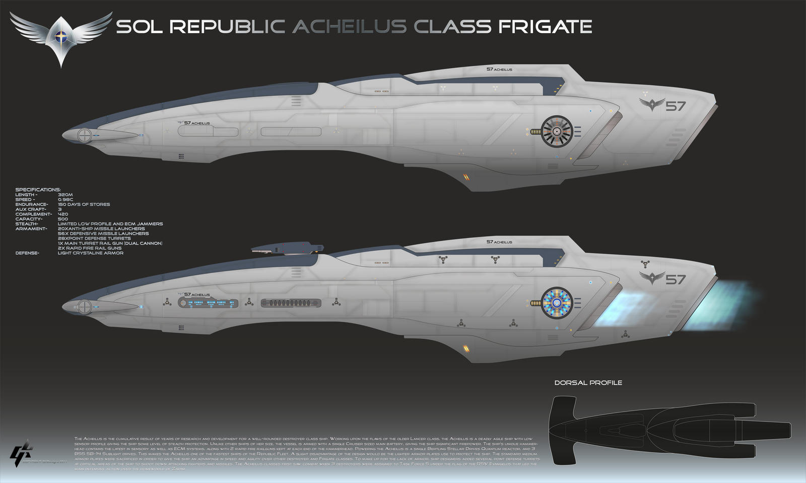 Republic Acheilus Frigate