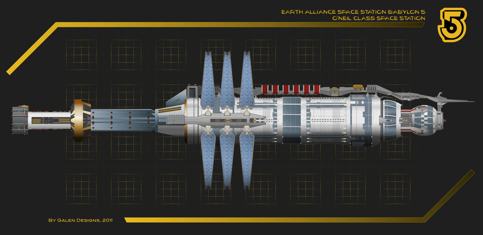 Babylon 5 Side Profile