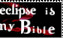 Eclipse is my bible stamp