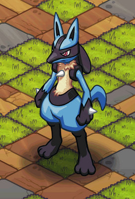 Lucario Standing Animation