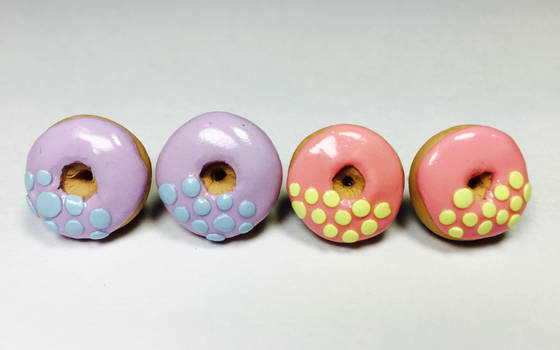 Donut Earrings Studs - Polymer Clay Jewelry