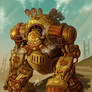 Steampunk Robot Warrior - Groxx