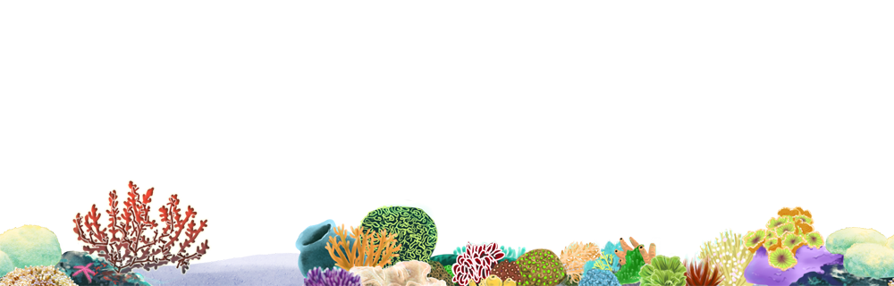 seamless coral reef png stock