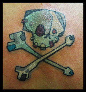Lp style scull tattoo