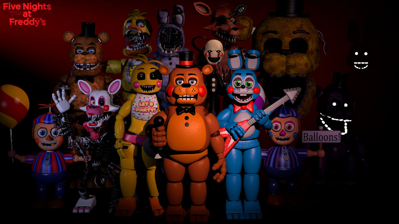 Five Nights at Freddy's 2 Wallpaper - Old F, B, C by PeterPack on DeviantArt