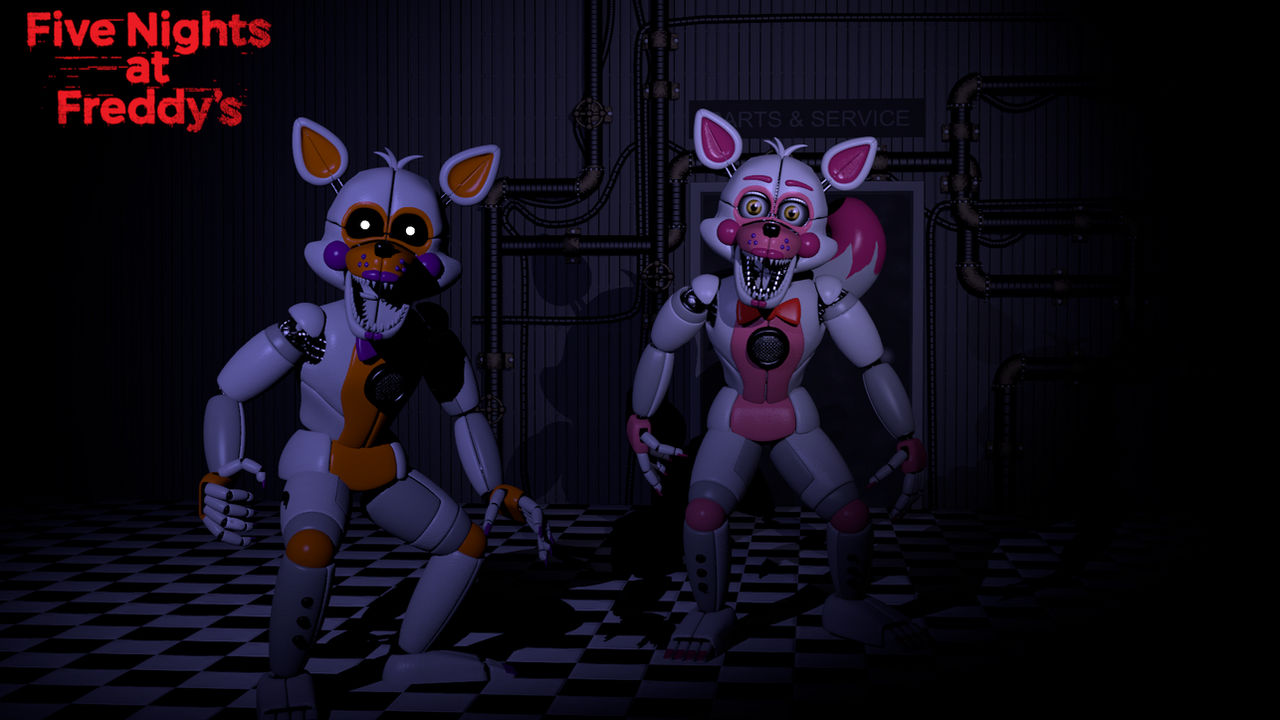 Fnaf Sl Funtime Foxy and Lolbit by officiallydumbb on DeviantArt
