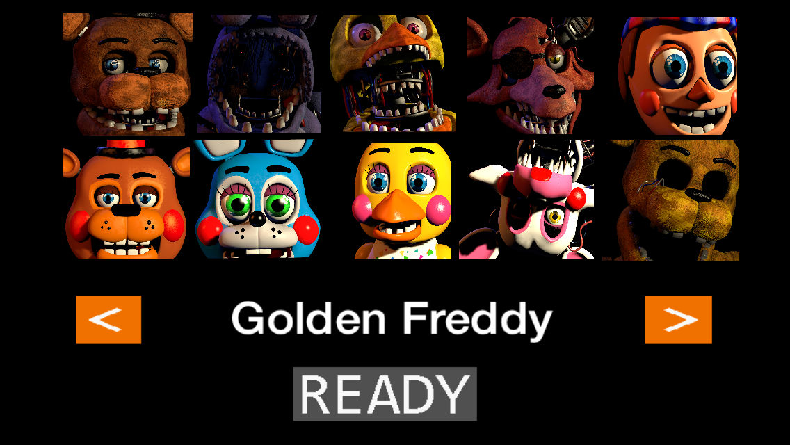 FNAF 2 Doom Remake Android - Golden Freddy (Última Custom Night) 