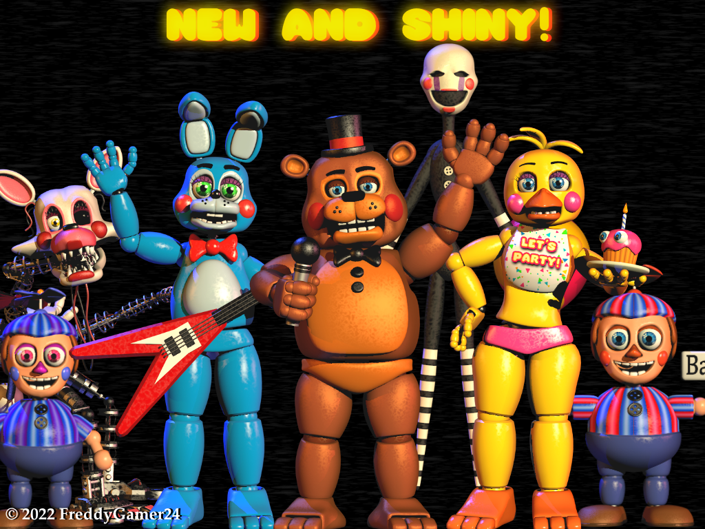 C4D) Fredbear And Friends by freddygamer24 on DeviantArt