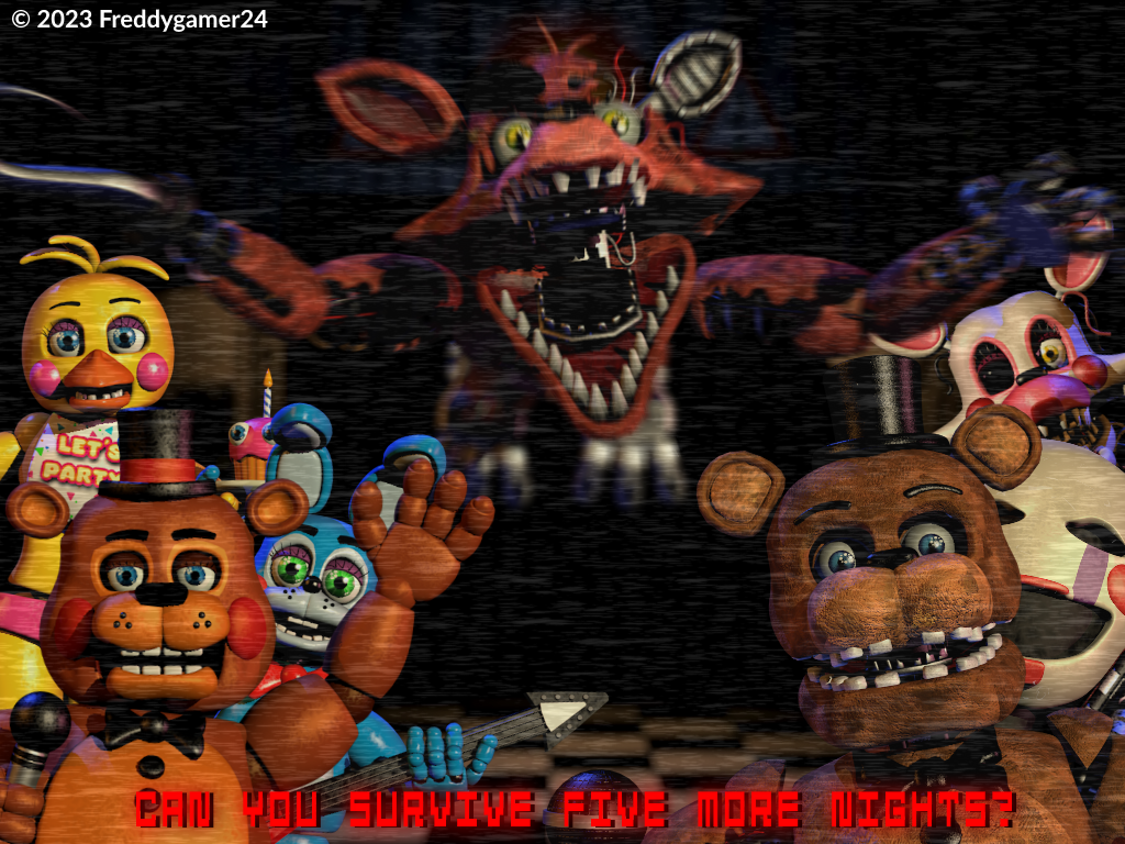 Wallpaper Nightmare Freddy (FNAF-C4D) by TheRayan2802 on DeviantArt