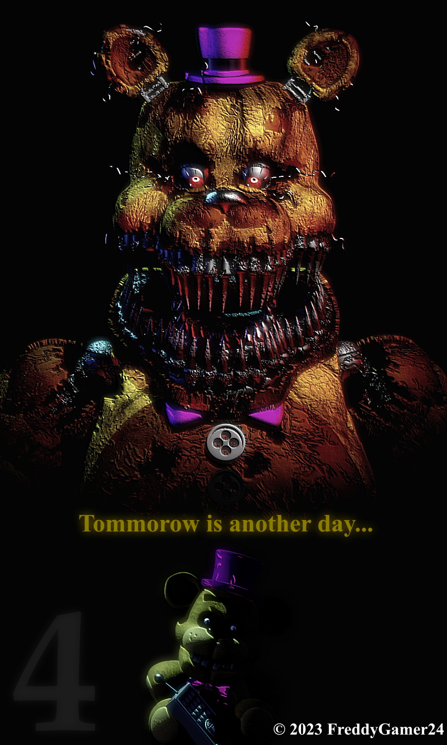 Nightmare Fredbear (Fnaf 4) by DDolhon on DeviantArt