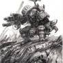 Ork-warboss with Gargantuan squiggoth