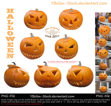 Halloween Pumpkins by YBsilon-Stock