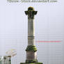 Column with moss by YBsilon-Stock