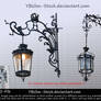 Black barock street lamps II by Ybsilon-Stock
