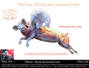 Flying scary pig by YBsilon-Stock by YBsilon-Stock
