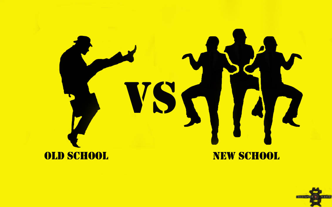 Старая школа текст. Old School vs New School. New School логотип. Старая школа old School. Старая школа лого.