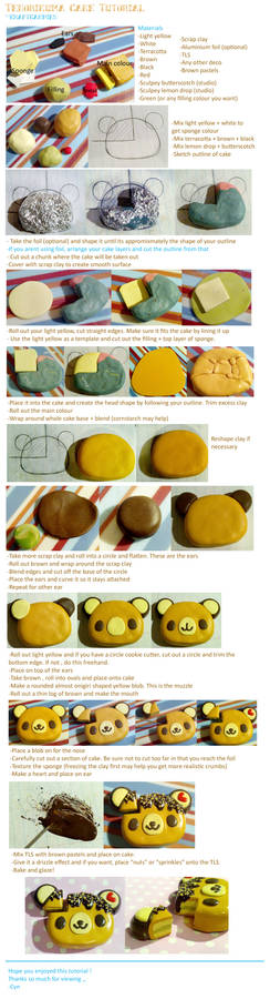 Polymer Clay: Tenorikuma Cake Tutorial