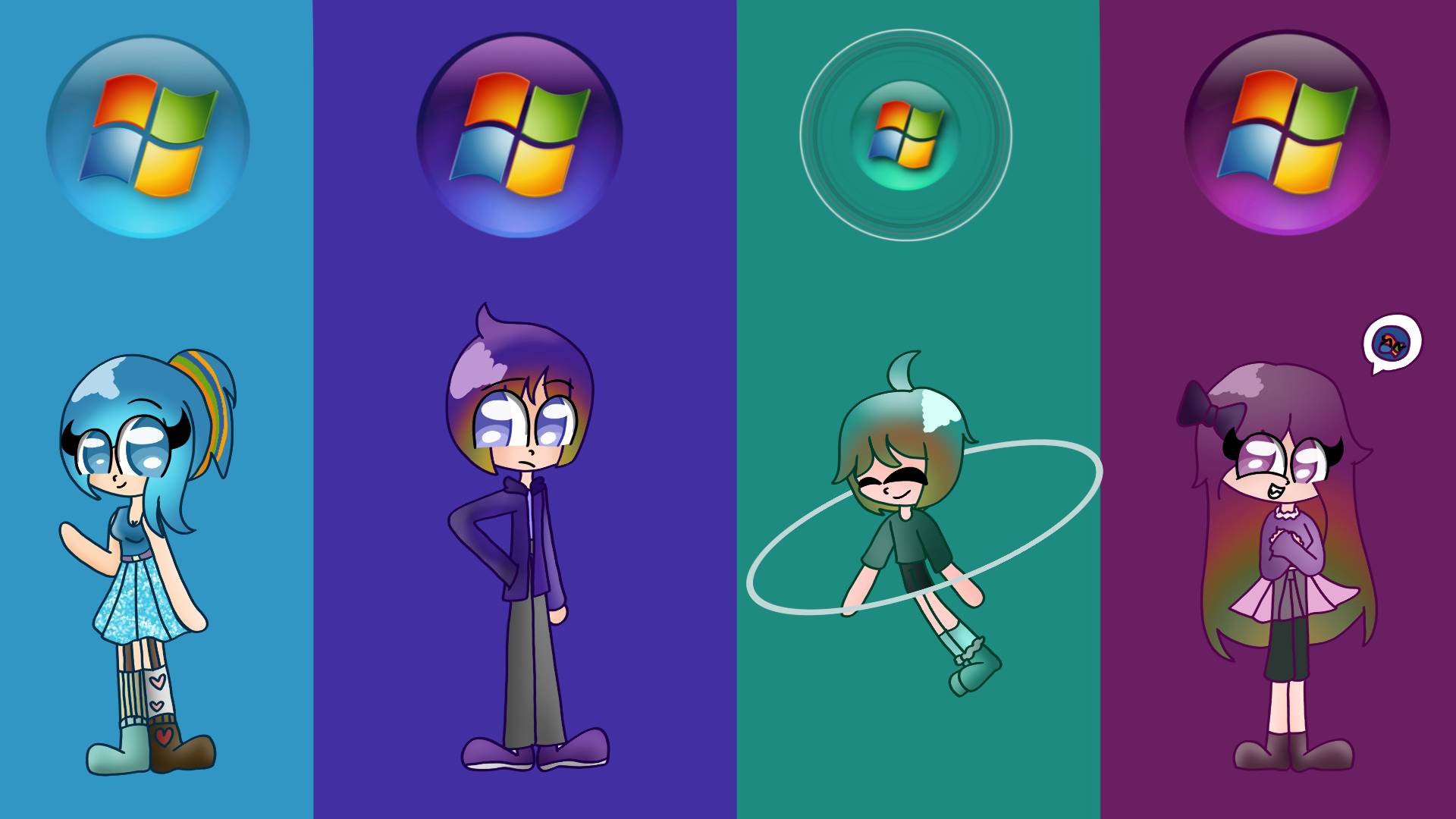Windows humans (part 2) by WindowsRose on DeviantArt
