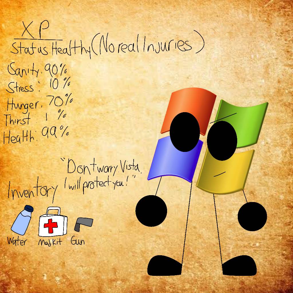 Windows XP (Windows Virus Infection AU) by CozyLavender234 on DeviantArt