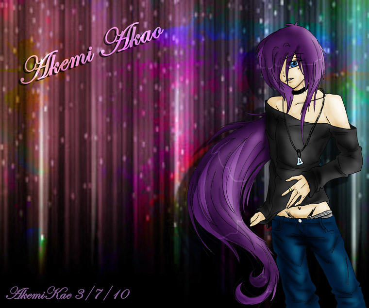 Purple Hair Anime Guy Akemi By Akemikae On Deviantart