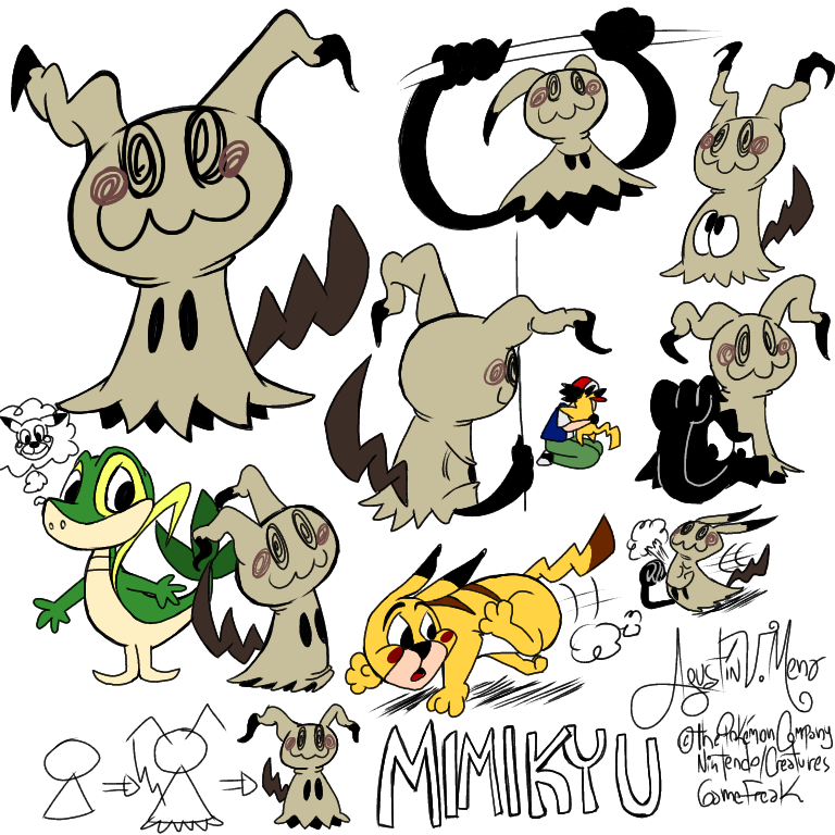 mimikyu (pokemon) drawn by akadako