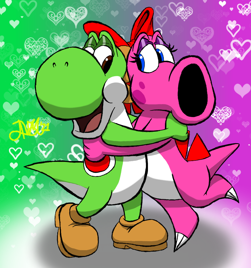 Yoshi x Birdo by AVMCartoons on DeviantArt