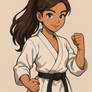 Martial arts girl