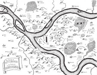 Pittsburgh Fantasy Map