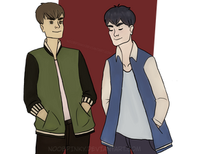 Redrawn Commission - Ash And Jake - For Cookietyy by fumstix Redrawn Commission - Ash And Jake - For Cookietyy by fumstix