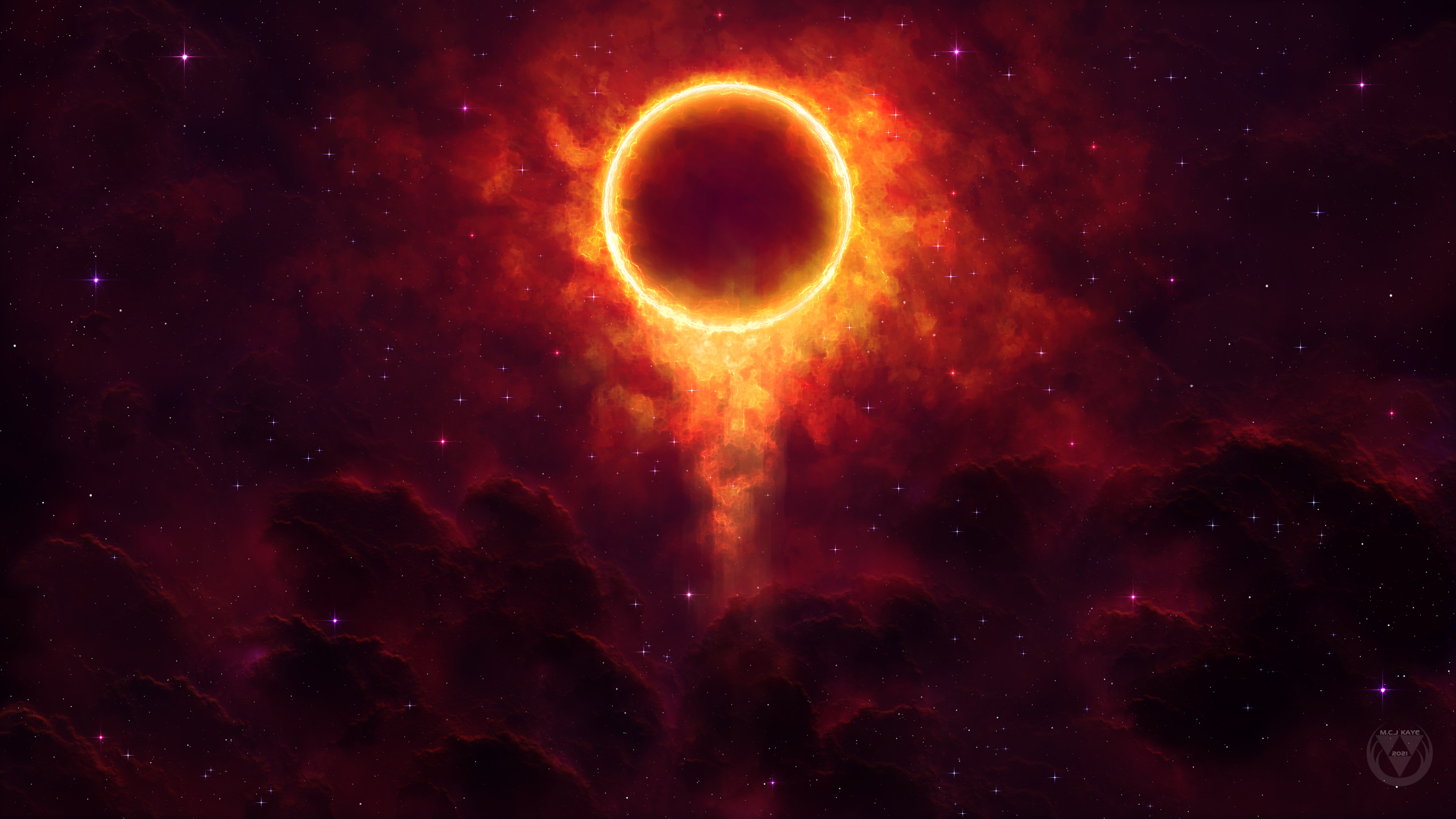Red Eclipse wide Art