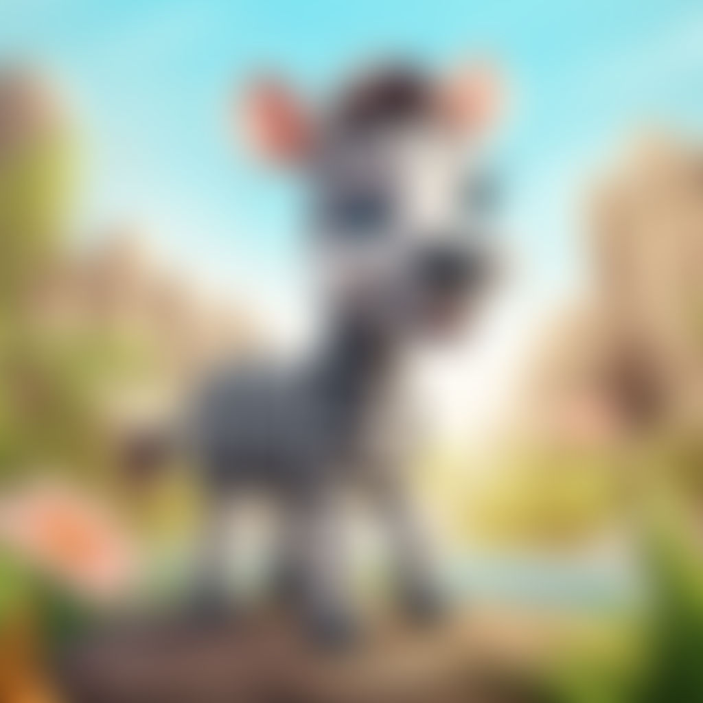 Myfirst009 Cute Cartoon Zebra In The Wild Illustra by aiphotos123 on ...