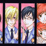 Ouran HS Host Club bookmark set