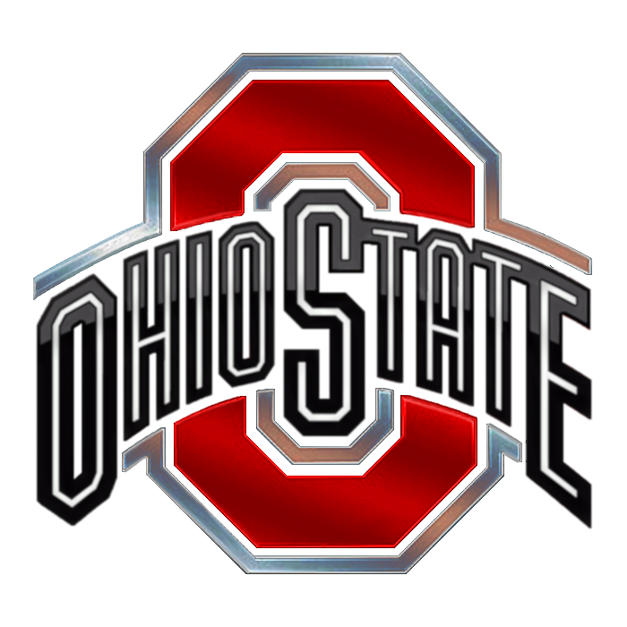 OSU Logo Silver Red Mirror Shiny Black Letters by buckeyekes on DeviantArt