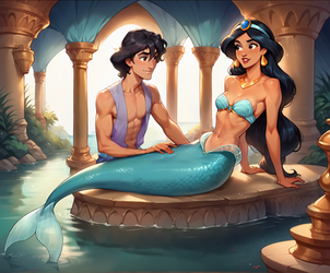 Mermaid 91 - Jasmine by ZeraphAI