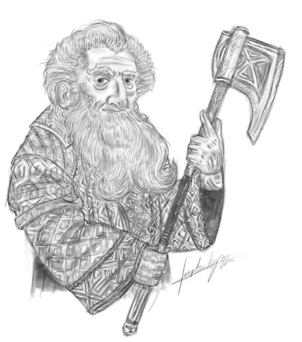 Balin, son of Fundin, sketch.