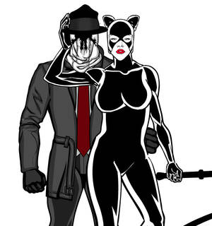 Rorschach and Catwoman