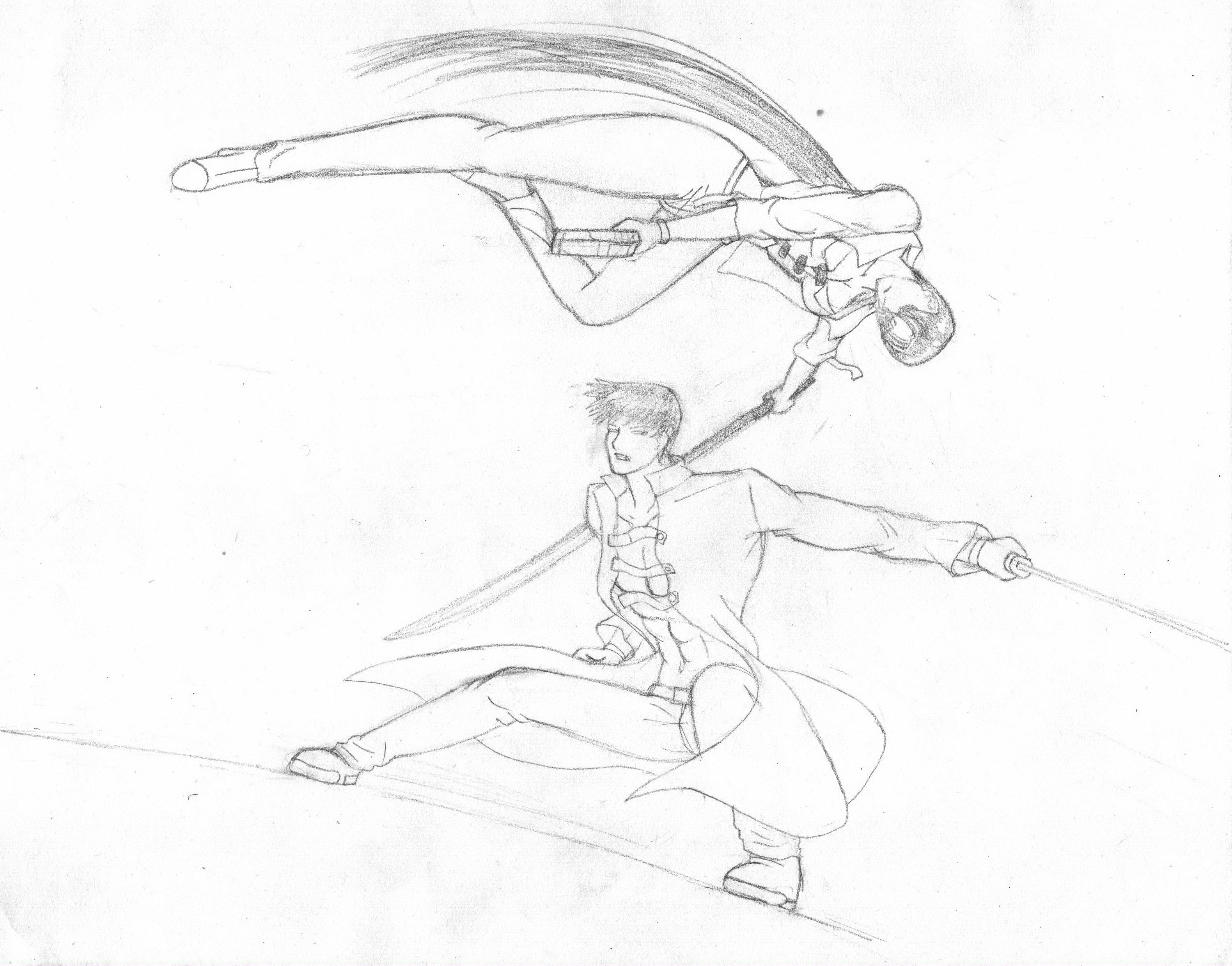 Fight Sketch by Shin--chan on DeviantArt