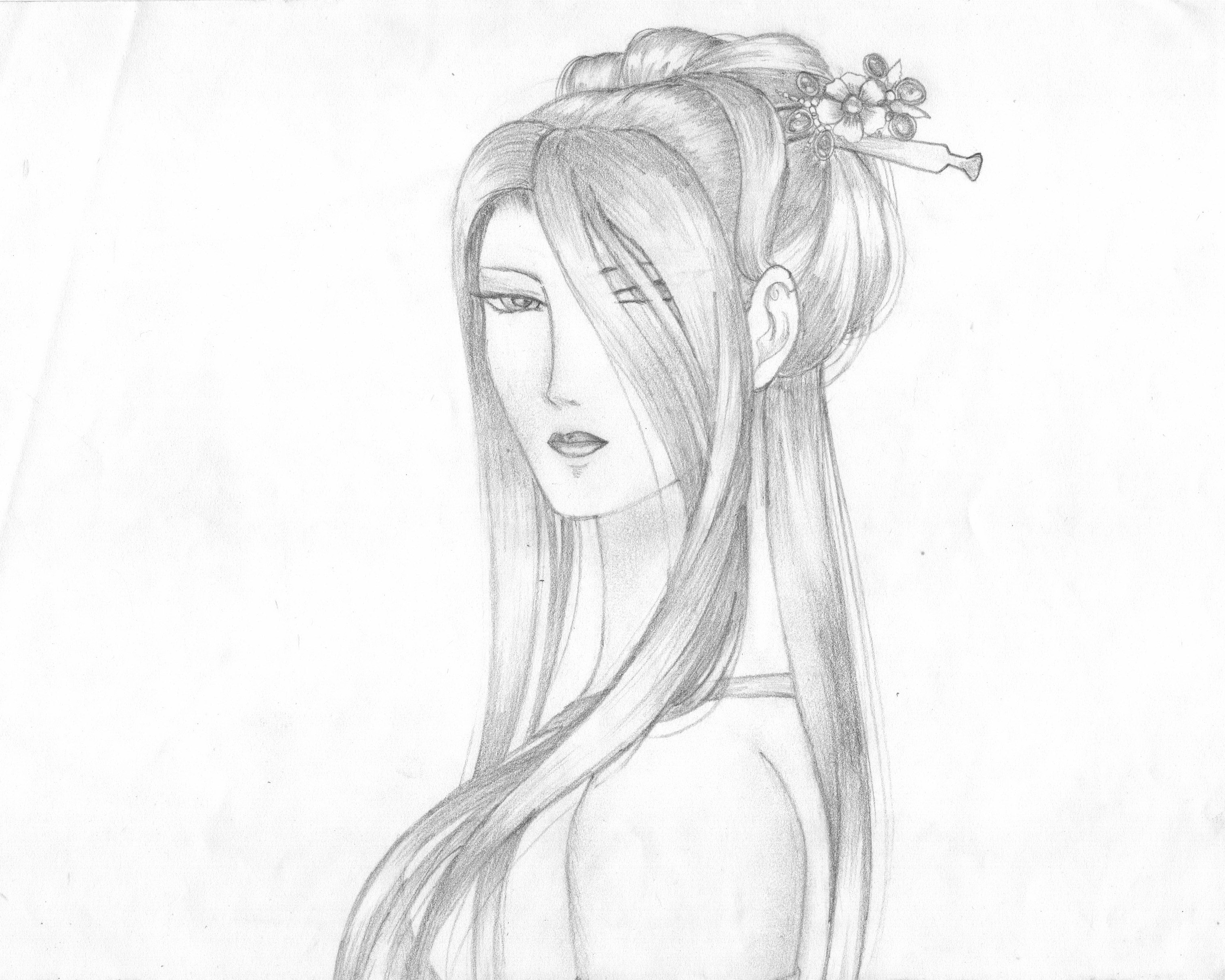 Asian Beauty Sketch