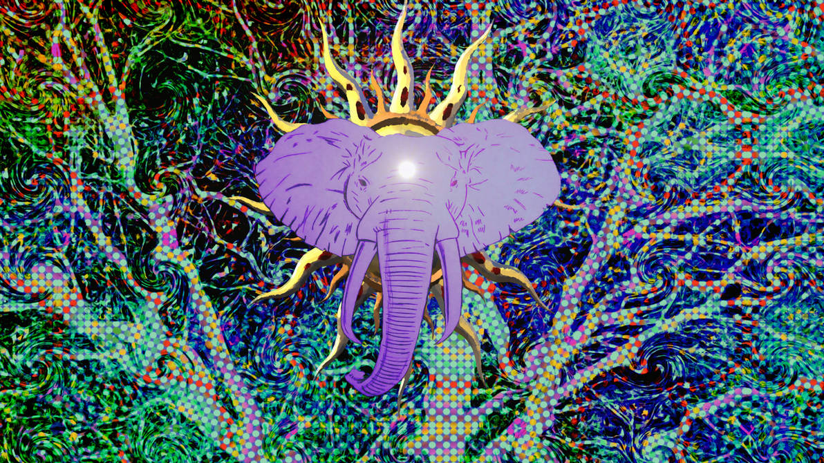 Psychedelic Elephant By Nick Spratt On DeviantArt